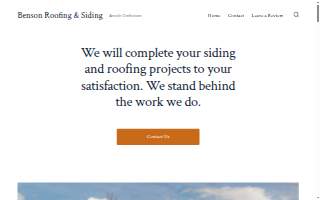 Benson's Roofing and Siding
