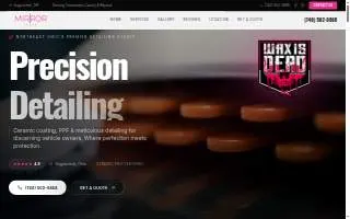 Mirror Image Luxury Detailing website