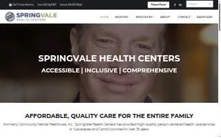 SpringVale Health Centers website