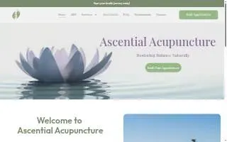 Ascential Acupuncture LLC website