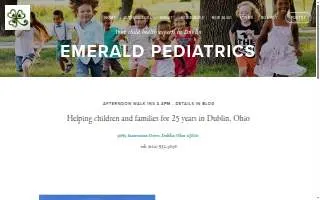 Emerald Pediatrics website