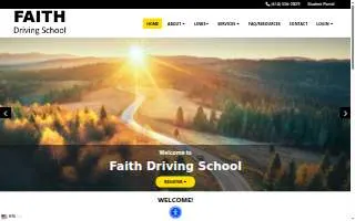 Faith Driving School website