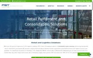 FST Logistics website