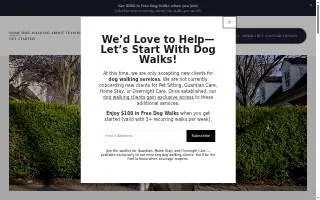 Happy Tails Dog Walking & Pet Care website