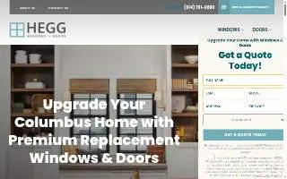 HEGG Windows & Doors website