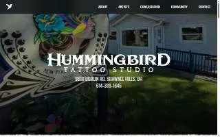 Hummingbird Tattoo Studio website