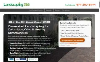 Landscaping 365 of Dublin website