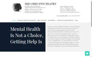 Mid Ohio Psychiatry of Dublin website