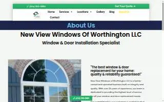 New view windows of worthington, LLC website