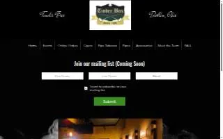 Tinder Box Dublin website