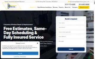 Window Gurus of Columbus website