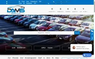 Dams Auto LLC of East Cleveland website