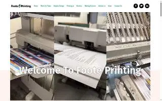 Foote Printing of East Cleveland website