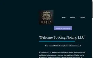 King's Notary LLC of East Cleveland website