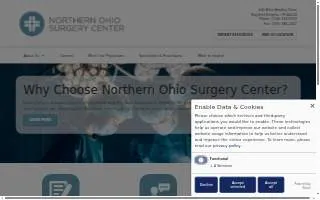 Northern Ohio Surgery Center at Cleveland Orthopedic and Spine Institute website