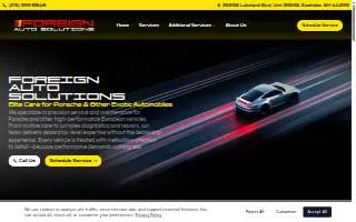 Foreign Auto Solutions website