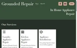 Grounded Repair- Appliance Specialists website