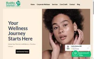 Healthy Solutions MD website