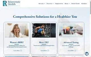 Rejuvenate Health Clinic website