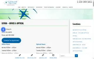 Cleveland Eye Clinic of Elyria website