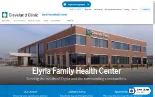 Cleveland Urgent Care Elyria website
