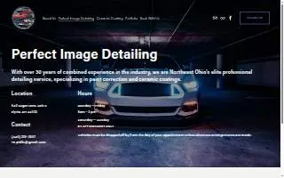 Perfect Image Detailing LLC website