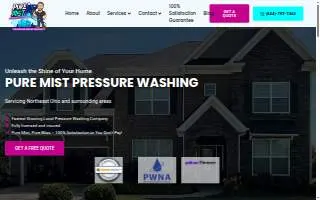 Pure Mist Pressure Washing of Brunswick website