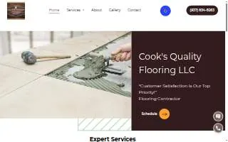 Cook's Quality Flooring LLC website