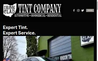 Iron Clad Tint Company website