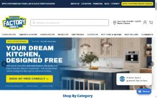 Northeast Factory Direct Furniture & Cabinets of Euclid website