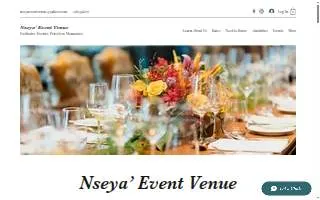 Nseya' Event Venue website