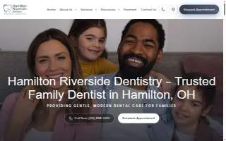 Hamilton Riverside Dentistry website