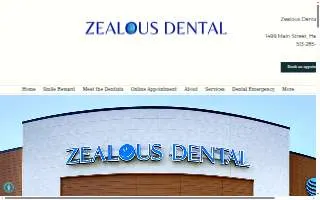 Zealous Dental Hamilton website