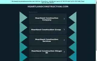 Heartland Construction Services LLC website