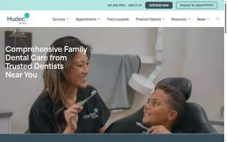 Hudec Dental of Amherst website