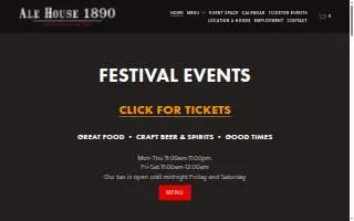 Ale House 1890 website