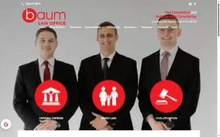 Baum Law Office, LLC website