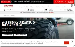 Firestone Complete Auto Care of Lancaster website