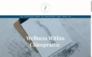 Wellness Within Chiropractic website