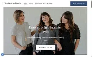 Oberlin Ave Dental website