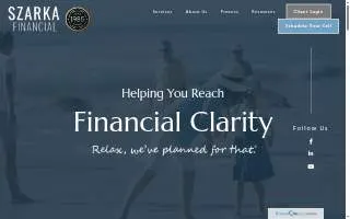 Szarka Financial website