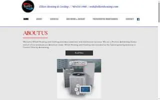 Elliott Heating and Cooling website