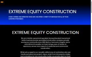 extreme equity construction website