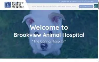Brookview Animal Hospital website