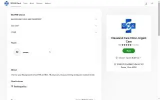 Cleveland Care Clinic - Urgent Care website