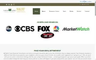 North Coast Financial Consultants website