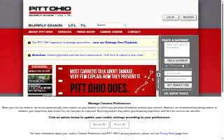 Pitt Ohio of Parma website