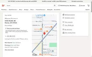 Walgreens Pharmacy of Parma website