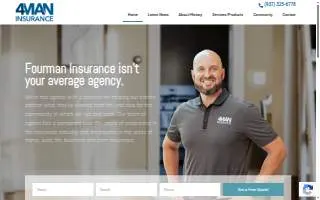 Fourman Insurance Agency website