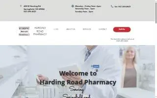 Harding Road Pharmacy website